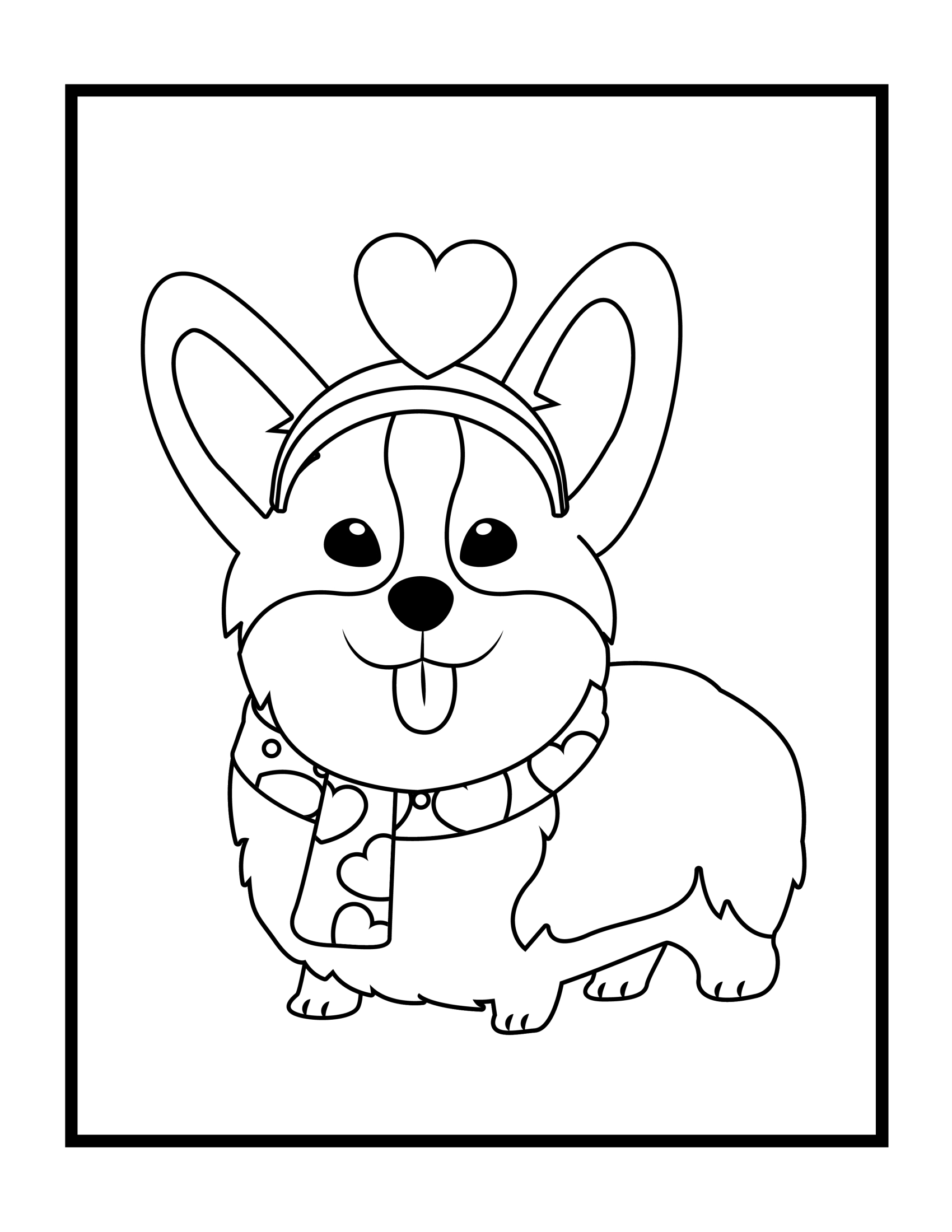 Página para colorear: Perros