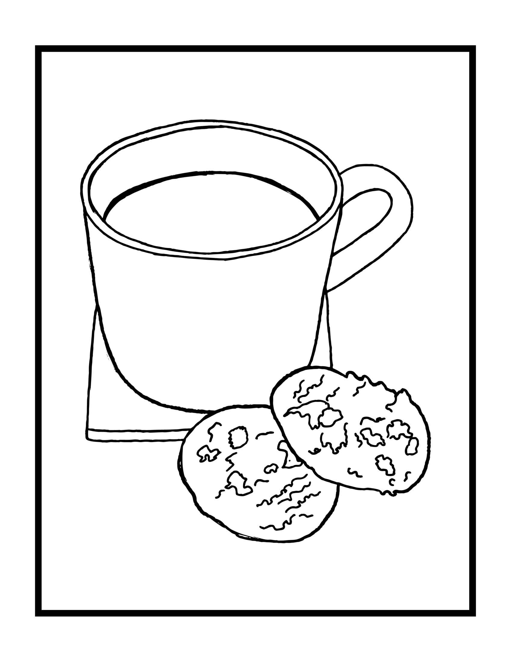 Página para colorear: Tazas de Té